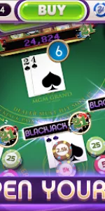 myVEGAS BlackJack 21 Card Game app screenshot 1