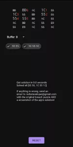 Cyberpunk 2077 Breach Solver app screenshot 5