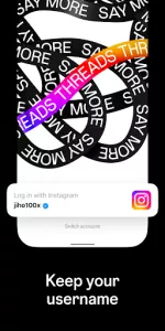 Threads app screenshot 1