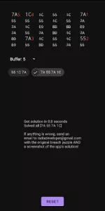 Cyberpunk 2077 Breach Solver app screenshot 2