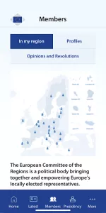 EU Committee of the Regions app screenshot 9