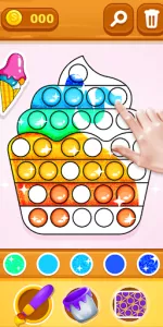 Glitter Pop It Coloring Game app screenshot 10