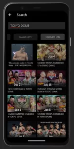 NJPW WORLD app screenshot 2