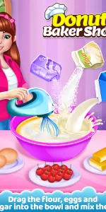 Donut Maker Bake Cooking Games app screenshot 11