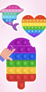 Glitter Pop It Coloring Game app screenshot 7