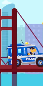 Dinosaur Police Car kids Games app screenshot 30