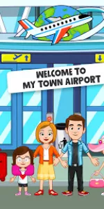 My Town Airport games for kids app screenshot 17