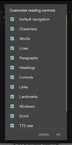 Prudence Screen Reader app screenshot 3