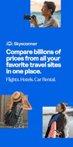 Skyscanner Flights Hotels Cars app screenshot 1