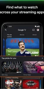 Google TV app screenshot 2