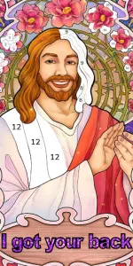 Bible Coloring Paint By Number app screenshot 1