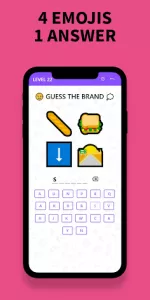 Guess the Brand by Emojis Quiz app screenshot 3