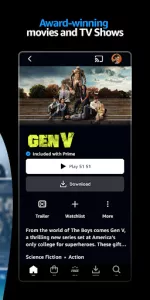 Amazon Prime Video app screenshot 3