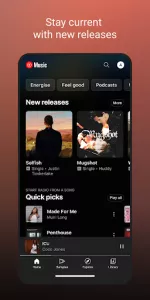 YouTube Music app screenshot 1