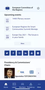 EU Committee of the Regions app screenshot 15