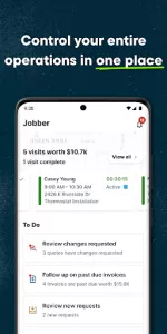 Jobber app screenshot 2