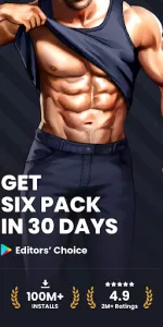 Six Pack in 30 Days app screenshot 1