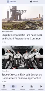 SpaceX  app screenshot 3