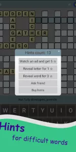 English Crossword puzzle app screenshot 12