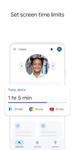 Google Family Link app screenshot 1