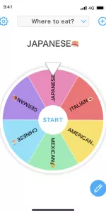 Spinning Wheel + Roulette app screenshot 4