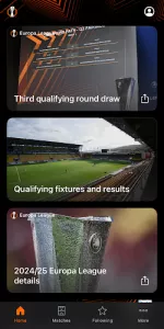 UEFA Europa League Official app screenshot 1