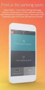 ParqEx Parking App app screenshot 1