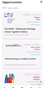 European Solidarity Corps app screenshot 4
