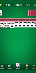 Spider Solitaire Classic app screenshot 1