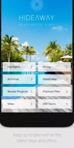 Hideaway Beach Resort & Spa app screenshot 5