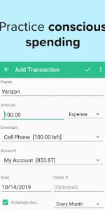 Goodbudget app screenshot 3