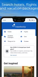 Travelocity Hotels & Flights app screenshot 1