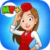 My Town Airport games for kids app icon