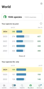 eBird by Cornell Lab app screenshot 2