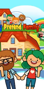 My Pretend Home & Family Town app screenshot 1