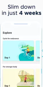 Cycling apps for weight loss app screenshot 2