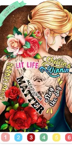 Tattoo Coloring games app screenshot 15