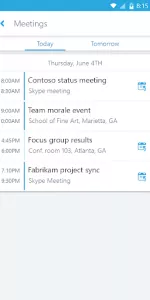 Skype for Business for Android app screenshot 3