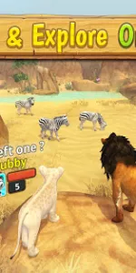 Lion Family Sim Online  app screenshot 3