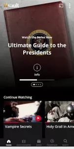 HISTORY Vault app screenshot 1