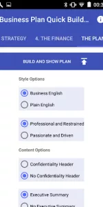 Business Plan Quick Builder app screenshot 6