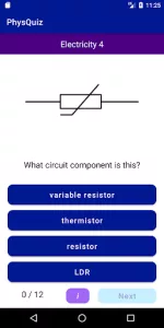 PhysQuiz  app screenshot 1