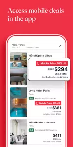 Hotels.com app screenshot 2