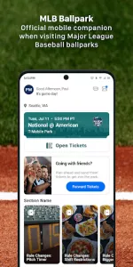 MLB Ballpark app screenshot 1