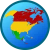 Map of North America app icon