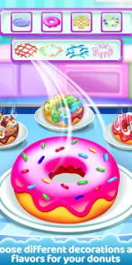 Donut Maker Bake Cooking Games app screenshot 9