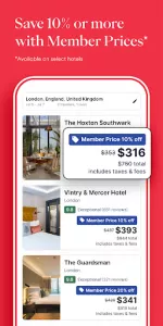 Hotels.com app screenshot 3