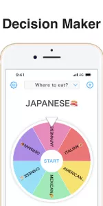 Spinning Wheel + Roulette app screenshot 1