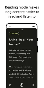 Reading mode app screenshot 1