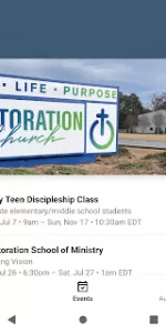 Restoration Church app screenshot 6